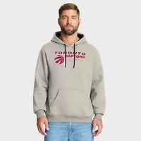 Men's Fanatics Off White Toronto Raptors Crossover Collection Blocked Shot Premium Pullover Hoodie