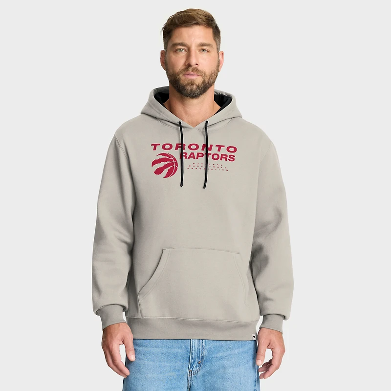 Sweat à capuche premium blanc cassé Toronto Raptors Crossover Collection Blocked Shot pour homme