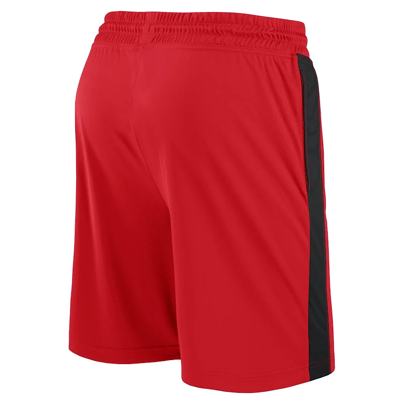 Men's Fanatics Red Toronto Raptors 75th Anniversary Downtown Performance Practice Shorts