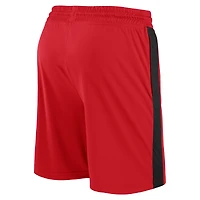 Men's Fanatics Red Toronto Raptors 75th Anniversary Downtown Performance Practice Shorts