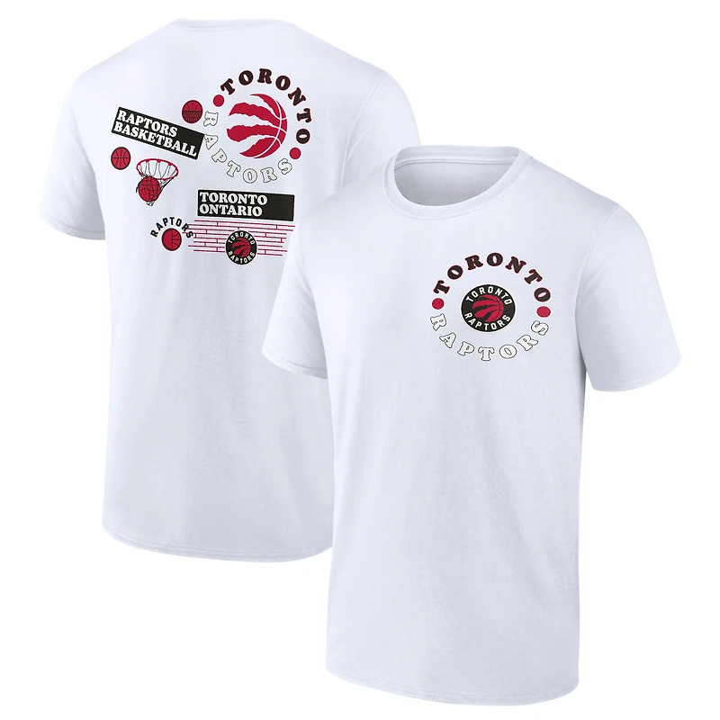 Men's Fanatics White Toronto Raptors Street Collective T-Shirt