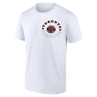 Fanatics pour hommes, blanc, Toronto Raptors Street Collective - T-shirt