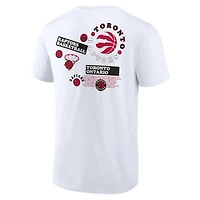 Fanatics pour hommes, blanc, Toronto Raptors Street Collective - T-shirt