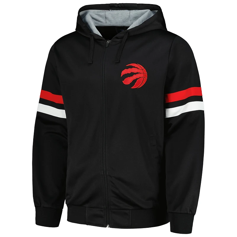 Men's G-III Sports by Carl Banks Black Toronto Raptors Contender Full-Zip Hoodie Jacket