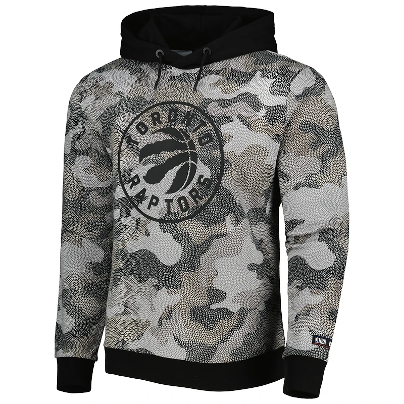 Sweat à capuche noir Hugo Boss Toronto Raptors Camo pour homme
