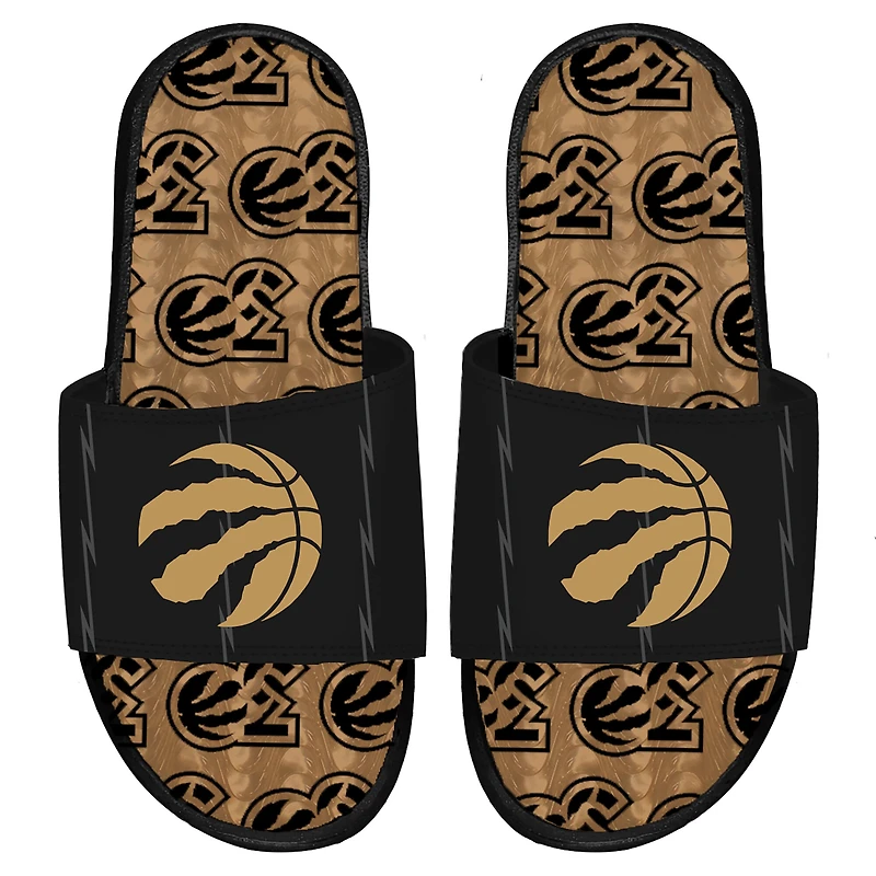 Men's ISlide Black Toronto Raptors 2024/25 City Edition Gel Slide Sandals
