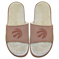 Sandales avec logo principal en fourrure nubuck ISlide Toronto Raptors pour hommes