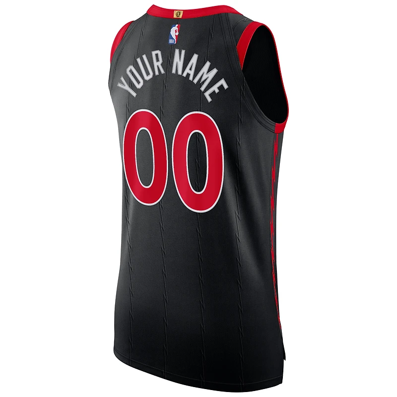 Men's Jordan Brand Black Toronto Raptors 2020/21 - Authentic Custom Jersey Statement Edition