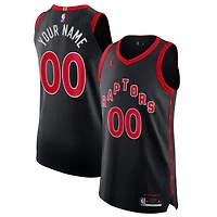 Men's Jordan Brand Black Toronto Raptors 2020/21 - Authentic Custom Jersey Statement Edition