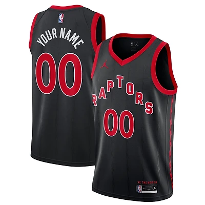 Maillot Jordan Brand Black Toronto Raptors 2020/21 pour homme - Swingman personnalisé Édition Statement