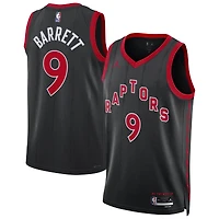 Maillot Jordan Brand RJ Barrett noir pour homme, réplique Swingman des Toronto Raptors - Édition Statement