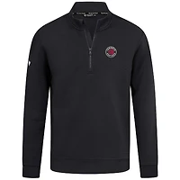 Men's Levelwear  Black Toronto Raptors Accolade Cushion Quarter-Zip Pullover