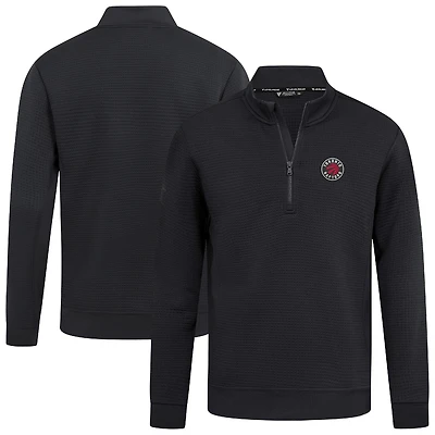 Men's Levelwear  Black Toronto Raptors Accolade Cushion Quarter-Zip Pullover
