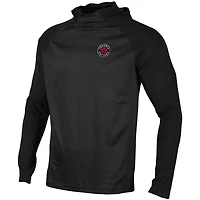 Men's Levelwear Black Toronto Raptors Scoreboard Ascent - Raglan Pullover Hoodie