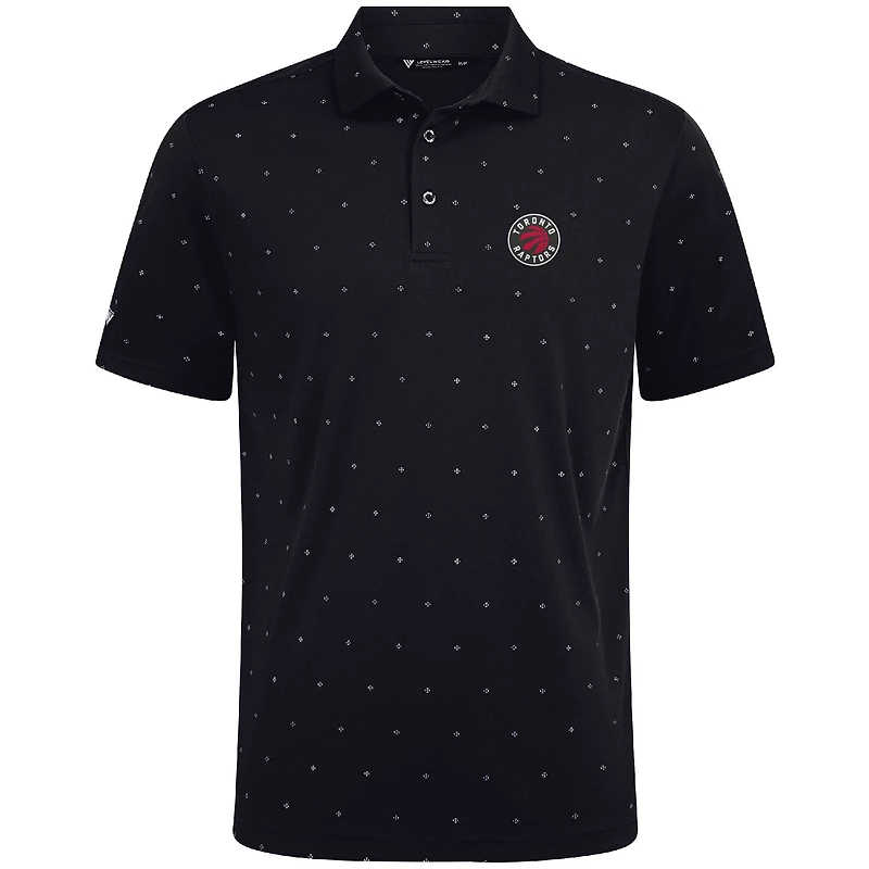 Polo Vision noir pour homme des Raptors de Toronto Levelwear