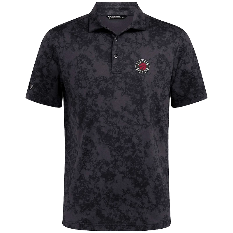 Polo noir Whisper des Raptors de Toronto pour homme Levelwear