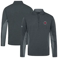 Haut à glissière quart de tour gaufré 2.0 des Raptors Toronto pour homme Levelwear noir chiné