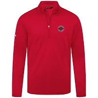Haut rouge à fermeture éclair quart de tour Heron des Raptors Toronto pour homme Levelwear