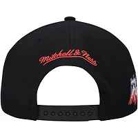 Men's Mitchell & Ness Black Toronto Raptors Glitch Snapback Hat