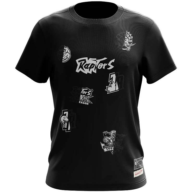 Men's Mitchell & Ness Black Toronto Raptors Night T-Shirt