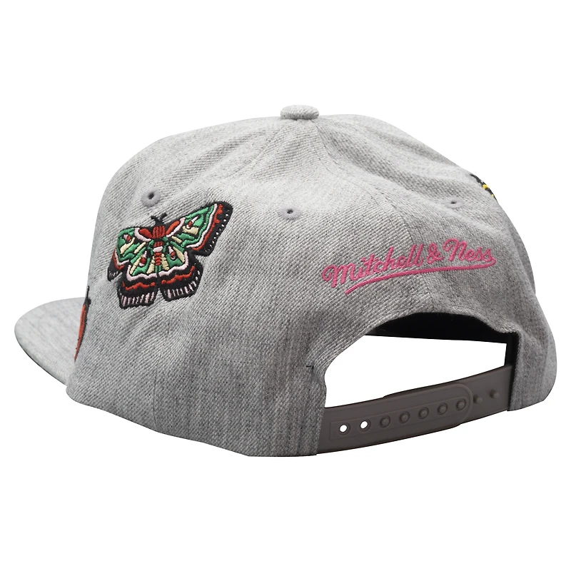 Casquette snapback gris Mitchell & Ness des Raptors de Toronto Smells Like Spring Spirit pour hommes