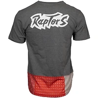 Men's Mitchell & Ness Heather Gray Toronto Raptors Bandana Rug T-Shirt