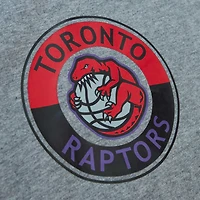 T-shirt de la collection Toronto Raptors Mitchell & Ness gris chiné pour homme