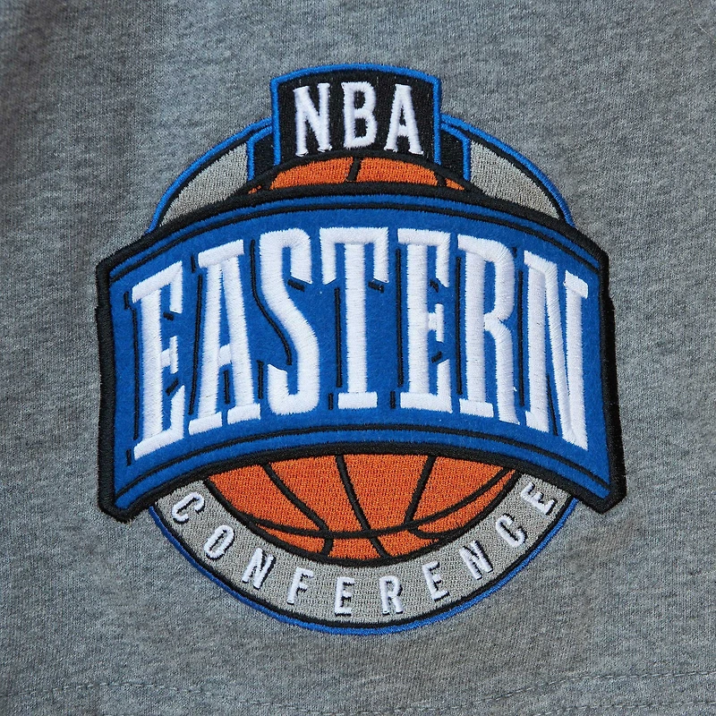 T-shirt de la collection Toronto Raptors Mitchell & Ness gris chiné pour homme