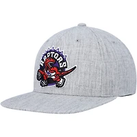 Casquette Snapback Hardwood Classics 2.0 des Raptors de Toronto Heather Grey de Mitchell & Ness pour homme