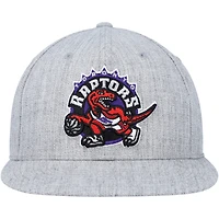 Casquette Snapback Hardwood Classics 2.0 des Raptors de Toronto Heather Grey de Mitchell & Ness pour homme