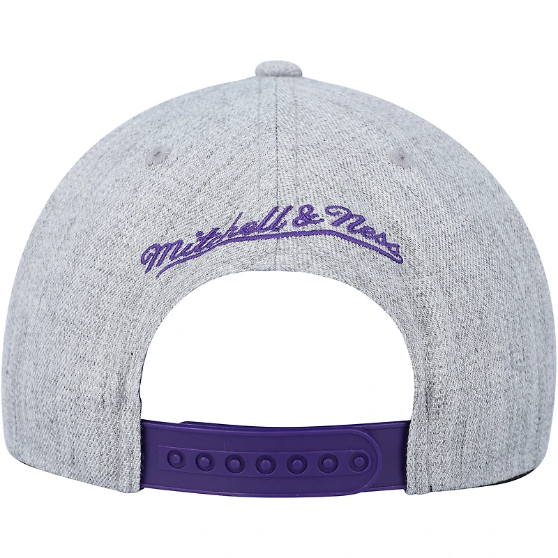 Casquette Snapback Hardwood Classics 2.0 des Raptors de Toronto Heather Grey de Mitchell & Ness pour homme