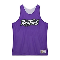 Men's Mitchell & Ness Purple/White Toronto Raptors Hardwood Classics Reversible Mesh Practice Jersey