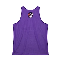 Men's Mitchell & Ness Purple/White Toronto Raptors Hardwood Classics Reversible Mesh Practice Jersey