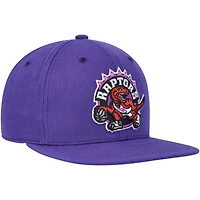 Men's Mitchell & Ness Purple Toronto Raptors Hardwood Classics MVP Team Ground 2.0 Fitted Hat