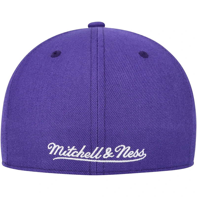 Casquette ajustée MVP Team Ground 2.0 des Toronto Raptors Hardwood Classics pour homme de Mitchell & Ness, violet