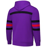 Men's Mitchell & Ness Purple Toronto Raptors Hardwood Classics Nights Head Coach Pullover Hoodie