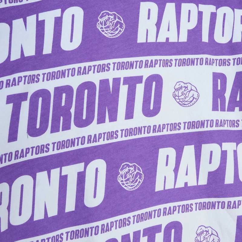 T-shirt d'équipe des Raptors de Toronto Mitchell & Ness pour homme - violet Chandail à capuchon