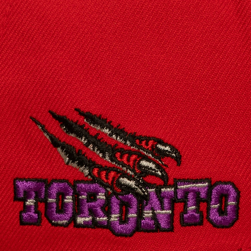 Casquette snapback Mitchell & Ness rouge/noire Toronto Raptors In the City pour homme