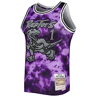 Maillot Mitchell & Ness Tracy McGrady violet Toronto Raptors 1998/99 Galaxy Swingman pour hommes