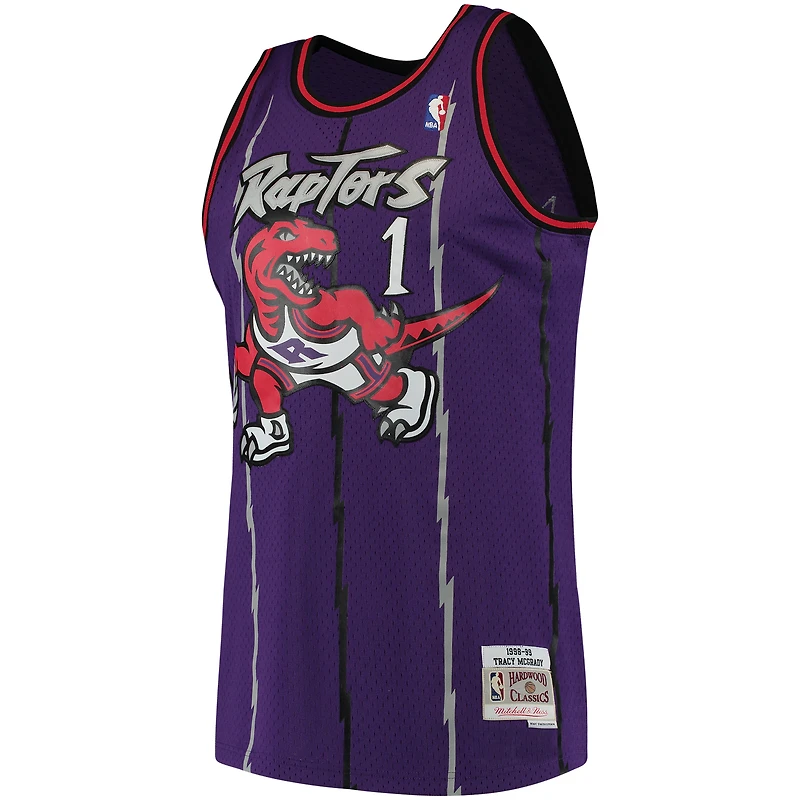 Maillot Swingman violet des Raptors de Toronto Mitchell & Ness Tracy McGrady pour hommes