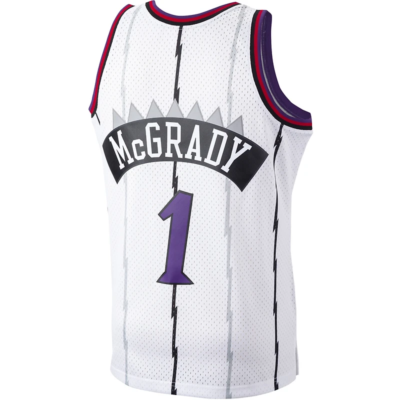 Men's Mitchell & Ness Tracy McGrady White Toronto Raptors 1998/99 Hardwood Classics Swingman Jersey