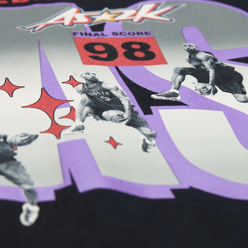 T-shirt noir Mitchell & Ness Vince Carter pour homme des Toronto Raptors du match étoiles 2000, c'est fini