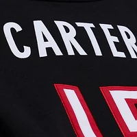 Sweat à capuche noir Mitchell & Ness Vince Carter des Raptors de Toronto pour homme, avec nom et numéro.