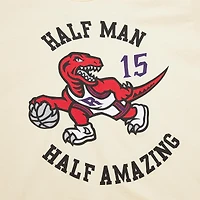 T-shirt premium pour homme Mitchell & Ness Vince Carter crème Toronto Raptors
