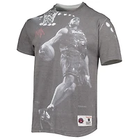 T-shirt Mitchell & Ness Vince Carter gris chiné pour homme des Raptors de Toronto, Above The Rim