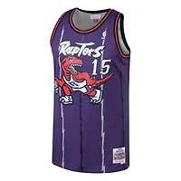 Men's Mitchell & Ness Vince Carter Purple Toronto Raptors 1998/99 Hardwood Classics Swingman Jersey