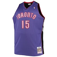 Men's Mitchell & Ness Vince Carter Purple Toronto Raptors Big Tall 1999/00 Hardwood Classics Swingman Jersey