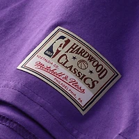T-shirt Mitchell & Ness Vince Carter violet Toronto Raptors Hardwood Classics pour homme, avec nom et numéro brodés