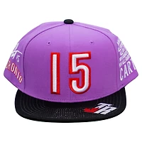 Men's Mitchell & Ness Vince Carter Purple Toronto Raptors NBA Accomplishments Snapback Hat