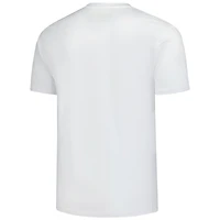 Men's Mitchell & Ness Vince Carter White Toronto Raptors Hardwood Classics Chalked Up T-Shirt